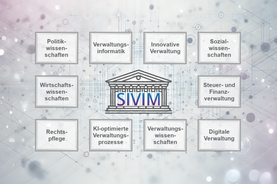 In anwendungsorientierten Forschungsprojekten werden folgende Bereiche erforscht: Innovative Verwaltung, Sozialwissenschaften, Steuer- und Finanzverwaltung, Digitale Verwaltung, Veraltungswissenschaften, KI-optimierte Verwaltungsprozesse, Rechtspflege, Wirtschaftswissenschaften, Politikwissenschaften, Verwaltungsinformatik