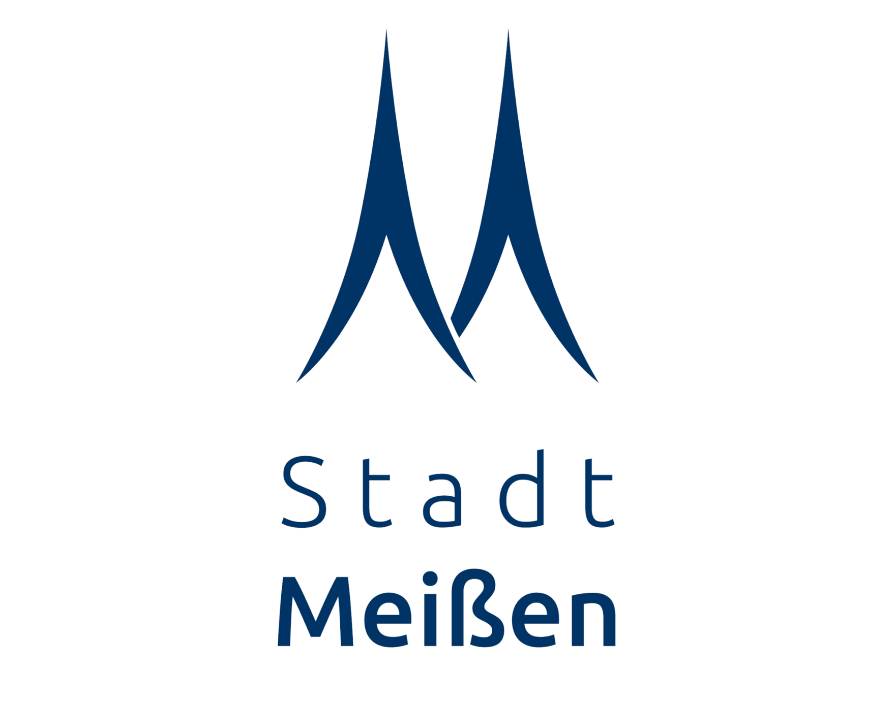 Logo der Stadt Meißen mit seinen zwei Türmen