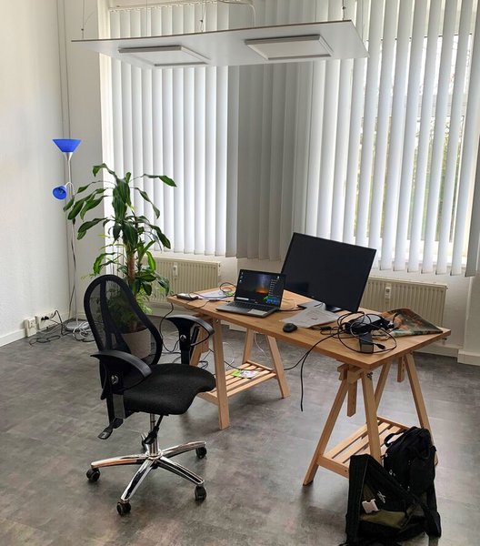 Darstellung eines Tele-Arbeitsplatzes