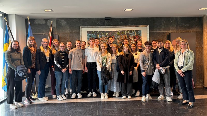 Studiengruppe des Fachbereichs Rechtspflege in Stockholm